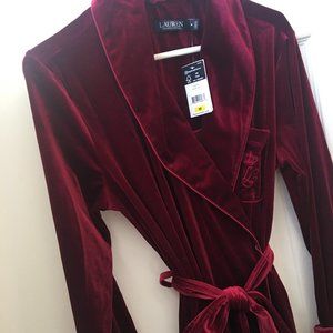 Women's M velour Ralph Lauren robe